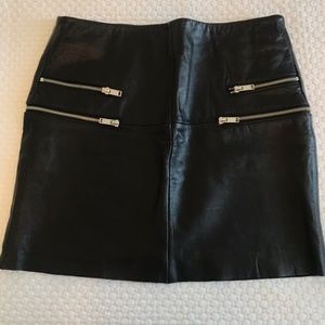 New! Small Zara leather skirt